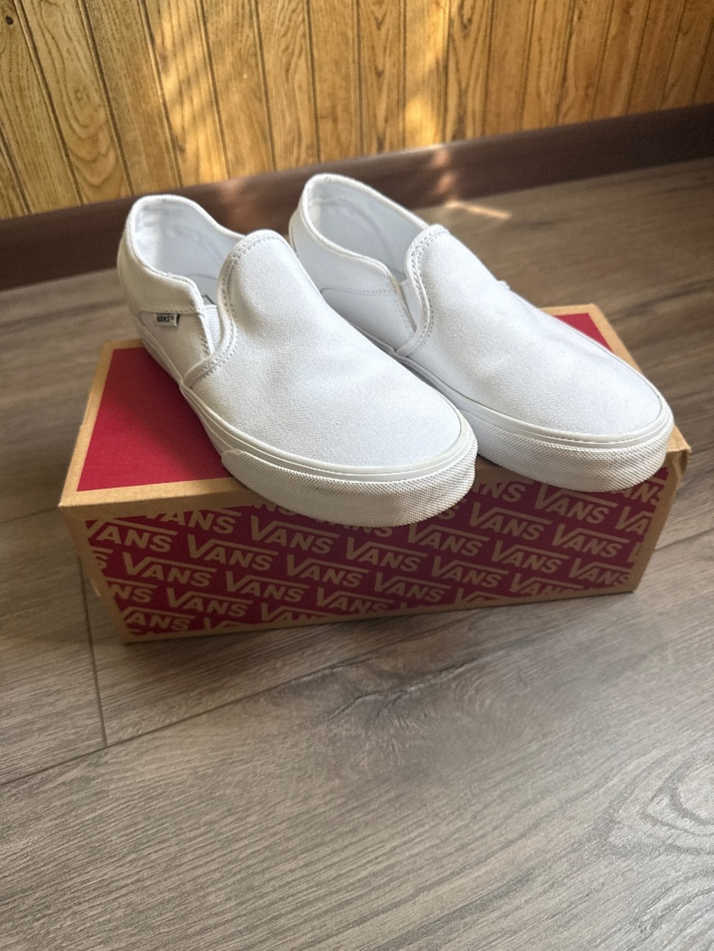 Vans Slip-On Sneakers in True White
